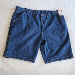 👖 Wrangler Men’s Blue Denim Carpenter Shorts – Size 46, NWT, 11” Inseam